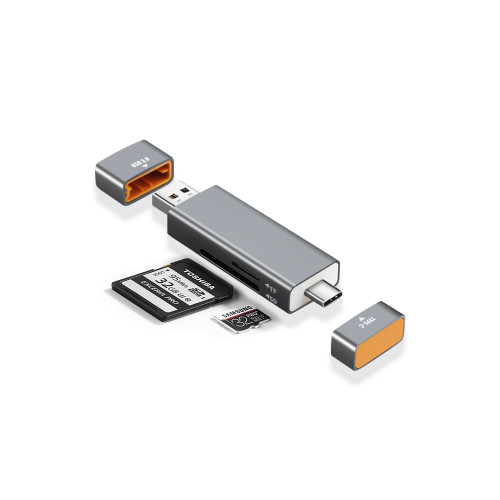 USB C and USB A card reader Crystal Logic G-32