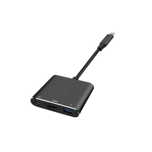 USB C adapter (TYPE C to HDMI + USB3.0 + Type C/F Charging adapter) Crystal Logic G-43P