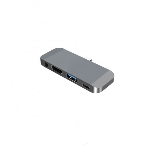 USB C adapter(TYPE C to Audio + HDMI + USB3.0 ports + PD charging) Crystal Logic G-44H