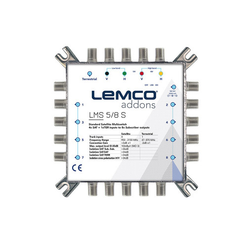 Lemco 5x8 Single Multiswitch