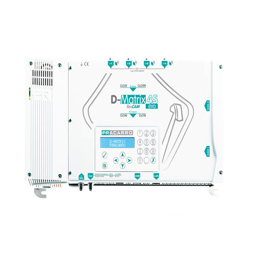 Headend D-MATRIX 4S EVO, 4 είσοδοι SAT DVB-S2-4 έξοδοι DVB-T/C