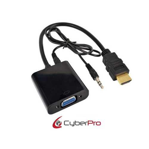 Μετατροπέας HDMI σε VGA CP-HV10 + audio (μαύρο)