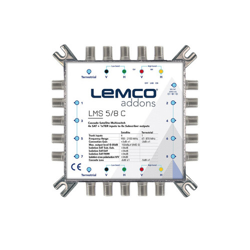Lemco 5x8 Cascade Multiswitch