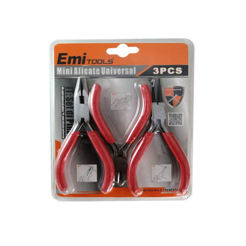 Σετ 3 εργαλείων (2 πενσάκια+1 κόφτης) HOMAIS/EMI TOOLS-6313415